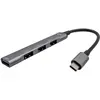 Bild von i-tec Metal Hub (USB-C, 4 Ports), Dockingstation + USB Hub, Silber