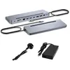 Bild von i-tec USB-C Hub (USB-C, 8 Ports), Dockingstation + USB Hub, Silber, Grau