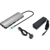 Bild von i-tec USB-C Metal Nano Dock 2x HDMI 1x GLAN 2x USB 3.2 2x USB 2.0 1x USB-C 3.2 Gen.1 Data 1x USB-C 1 (USB-C, 11 Ports), Dockingstation + USB Hub, Grau