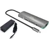 Bild von i-tec NANO LAN DOCK + P/S 100W (USB-C, 5 Ports), Dockingstation + USB Hub, Grau