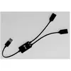 Bild von i-tec Cable Hub (USB-A, 2 Ports), Dockingstation + USB Hub, Schwarz