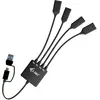 Bild von i-tec Usb-C/A Cable Hub 4 Ports (USB-A, USB-C, 4 Ports), Dockingstation + USB Hub, Schwarz