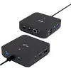 Bild von i-tec USB-C 1XDP 2X HDMI DOCK (USB-C, 13 Ports), Dockingstation + USB Hub, Schwarz