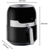 Bild von Alpina Alpina Heißluftfritteuse, 1400 Watt, 3,5 Liter, Scharz-Silber