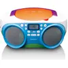 Bild von Lenco SCD-41 (FM, PLL, Radio Frequency (RF)), Radio, Orange, Blau, Weiss