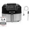 Bild von Princess 01.182092.01.001 Airfryer Grill- 2 in 1- tempratuurmeter - 5.6 liter - 4 voorgeprogrammeerde program, Fritteuse, Schwarz, Silber