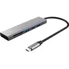 Bild von Trust Halyx Hub 3 x USB 3.2 Gen 1 (USB-C, 3 Ports), Dockingstation + USB Hub, Silber