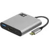 Bild von ACT Multiport-Adapter (HDMI, USB, 16 cm), Data + Video Adapter, Silber