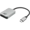 Bild von ACT USB-C card reader for SD and micro SD, SD 4.0 UHS-II (USB 3.0, USB-C), Speicherkartenlesegerät, Grau, Schwarz