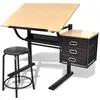 Bild von vidaXL, Schreibtisch, Solila (60 x 119.50 x 77.50 cm)