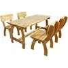 Bild von vidaXL, Gartentisch + Balkontisch, 5 cz  ciowy zestaw mebli ogrodowych, impregnowane drewno sosnowe (273756)