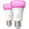 Bild von Philips Hue, Leuchtmittel, White & Color Ambiance BT (E27, 1100 lm, 2x)