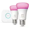 Bild von Philips Hue, Leuchtmittel, Starter Kit (E27, 1100 lm, 2x)
