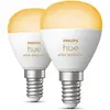 Bild von Philips Hue, Leuchtmittel, White Ambiance Luster (E14, 470 lm, 2x)