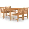 Bild von vidaXL, Gartentisch + Balkontisch, Hennenhof (4x Sessel + Tisch) (150 x 90 x 77 cm)