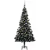 Bild von vidaXL, Weihnachtsbaum, Mads (mit 300 LEDs und weissen/grauen Bällen) (210 cm)