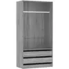 Bild von vidaXL, Kleiderschrank, Dorcoles (2 Schubladen) (100 x 50 x 200 cm)