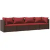 Bild von vidaXL, Gartenlounge, Ralenar (2x Eckteil + 2x Mittelteil)