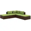 Bild von vidaXL, Gartenlounge, Alwonilla (Eckteil + 2x Mittelteil + 2x Fussstütze)