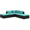 Bild von vidaXL, Gartenlounge, Corbelar (Corner + 3x middle + footrest)