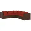 Bild von vidaXL, Gartenlounge, Alwonilla (2x Mittelteil + 3x Eckteil)