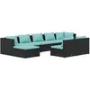 Bild von vidaXL, Gartenlounge, Kasenetta (2x corner + 5x middle + 2x footrest)