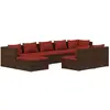 Bild von vidaXL, Gartenlounge, Dorsenor (2x Eckteil + 5x Mittelteil + 2x Fussstütze)