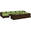 Bild von vidaXL, Gartenlounge, Dorsenor (2x Eckteil + 5x Mittelteil + 2x Fussstütze)