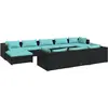 Bild von vidaXL, Gartenlounge, Dorsenor (4x Eckteil + 4x Mittelteil + 2x Fussstütze)
