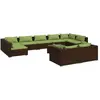 Bild von vidaXL, Gartenlounge, Dorsenor (4x Eckteil + 5x Mittelteil + Tisch)