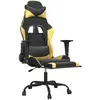 Bild von vidaXL Laburo (Ohne Fussablage), Gaming Stuhl, Gold, Schwarz