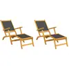 Bild von vidaXL, Liegestuhl, Riggs Armchair (2 pcs) (141 cm)