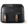 Bild von Philips Airfryer Dual Basket NA352/00, Fritteuse, Schwarz, Kupfer