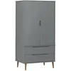 Bild von vidaXL, Kleiderschrank, Gaburetta (90 x 55 x 175 cm)