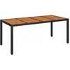 Bild von vidaXL, Gartentisch + Balkontisch, Padenes (Platte aus Holz) (190 x 90 x 75 cm)