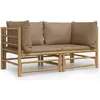 Bild von vidaXL, Gartenlounge, Jaranus (Ecksofa (2 Stk.))