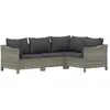 Bild von vidaXL, Gartenlounge, Haponas (2x armchair + corner + middle)