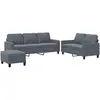 Bild von vidaXL, Sofa + Bettsofa, Qutara (Mit Fussablage) (2-Sitzer, 3-Sitzer, Polstergruppe)