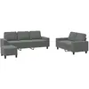 Bild von vidaXL, Sofa + Bettsofa, Margaux (Mit Kissen & Fusshocker) (Polstergruppe)