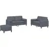 Bild von vidaXL, Sofa + Bettsofa, Dorpenum (Mit Zierkissen & Fusshocker) (Polstergruppe)