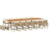 Bild von vidaXL, Gartentisch + Balkontisch, Daronor (Holz) (330 x 106 x 73 cm)