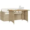 Bild von vidaXL, Gartentisch + Balkontisch, Kagonina (Holz) (110 x 68 x 70 cm)