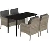 Bild von vidaXL, Gartentisch + Balkontisch, Lajonin (Rundes Bein) (140 x 70 x 74 cm)