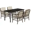Bild von vidaXL, Gartentisch + Balkontisch, Garana (Rundes Bein) (160 x 80 x 74 cm)