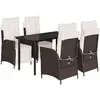 Bild von vidaXL, Gartentisch + Balkontisch, Laconville (Rundes Bein) (140 x 70 x 74 cm)