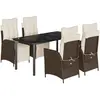 Bild von vidaXL, Gartentisch + Balkontisch, Laconville (Rundes Bein) (160 x 80 x 74 cm)