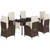Bild von vidaXL, Gartentisch + Balkontisch, Laconville (Rundes Bein) (160 x 80 x 74 cm)