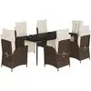 Bild von vidaXL, Gartentisch + Balkontisch, Laconville (Rundes Bein) (200 x 100 x 74 cm)