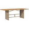 Bild von vidaXL, Gartentisch + Balkontisch, Taranin (Holz) (190 x 80 x 74 cm)