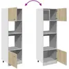 Bild von vidaXL, Regal, Allie 1x microwave cabinet 60 cm (60 x 57 x 207 cm)